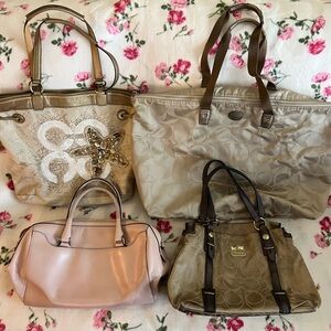 Rare Coach Bag Lot of 4